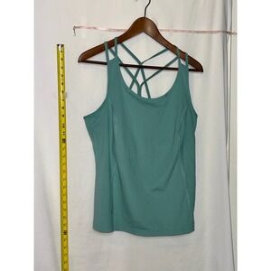 Xersion Women's Teal Crisscross Back Athletic Tank Top XL